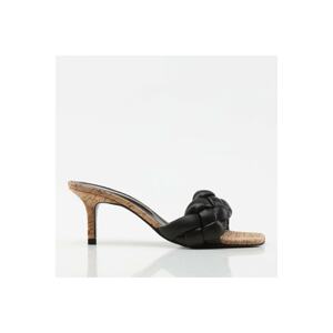 Hotiç Black Women's Slippers From Genuine Leather