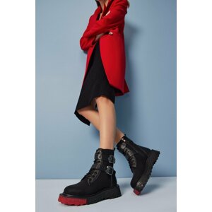 Hotiç Ankle Boots - Black - Flat