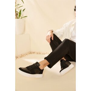 Yaya by Hotiç Black Men's Sneakers