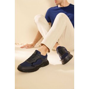 Yaya by Hotiç Navy Blue Men's Sneakers