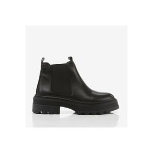 Hotiç Women's Black Boots From Genuine Leather.