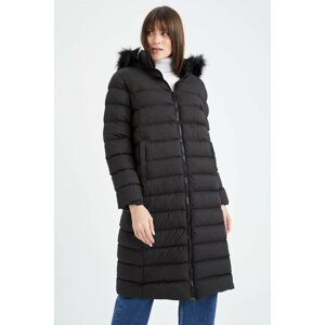 DEFACTO Regular Fit Furry Coat