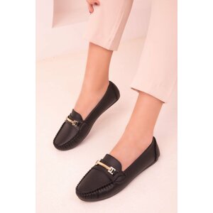 Soho Women's Black Flat Shoes 17794