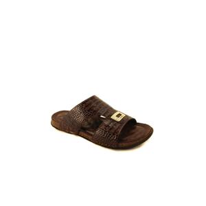 Forelli 49103 Men's Brown Leather Slippers
