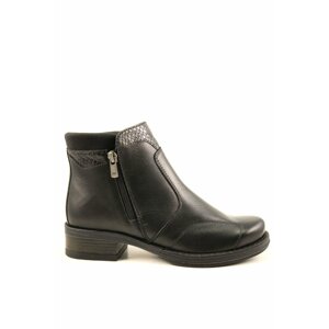 Forelli 22465 Women's Black Leather and Bones Special Boots.