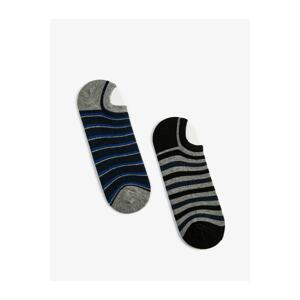 Koton Striped 2-Pack Bootie Socks Set