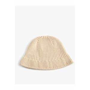 Koton Knitted Bucket Hat with Rib