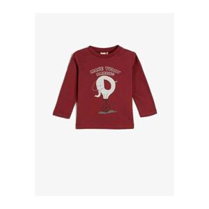 Koton Baby Boy Wear Long Sleeve Tshirt Claret Red