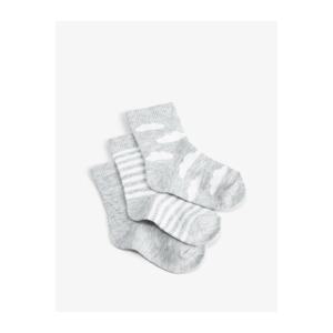 Koton Set of 3 Socks, Cloud Printed