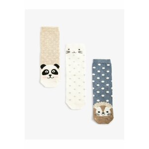 Koton Animals Printed Socks Long Socks 3-Pack