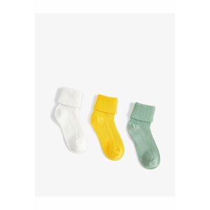 Koton Set of 3 Basic Socks, Cotton-Mixed