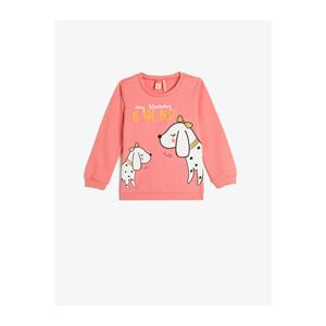 Koton Sweatshirt Rayon Dog Printed Cotton