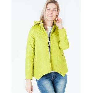 Lime green hooded jacket