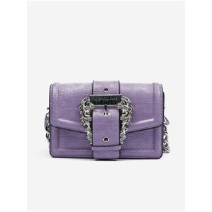 Purple Ladies Handbag with Crocodile Pattern Versace Jeans Couture - Ladies