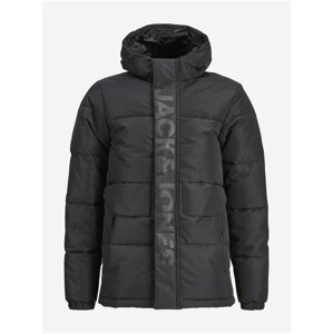 Black Boys Winter Quilted Jack & Jones Speed Jack - Boys