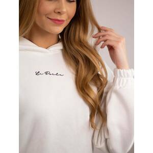 White sweatshirt set with La Perla text print