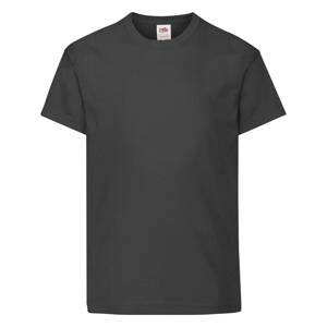 Black T-shirt for Children Original Fruit of the Loom