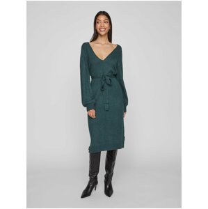 Green Women's Sweater Dress VILA Ril - Ladies