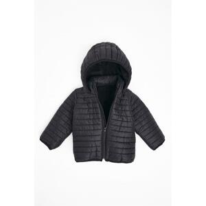 zepkids Boys' Black Color Fleece Hooded Coat.