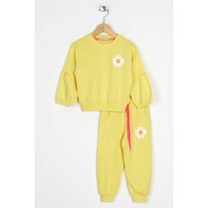zepkids Girl Kid's Yellow Tracksuit with Frilled Sleeves.