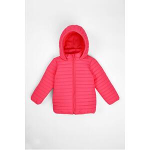 zepkids Girls' Fuchsia-Colored Fleece Inner Hooded Coat.