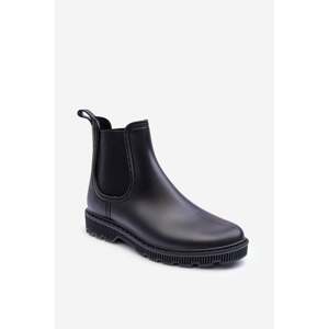 Women's matte button-up boots black Helinca