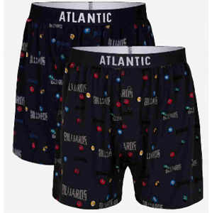 Men's Loose Boxers ATLANTIC 2Pack - dark blue/dark gray