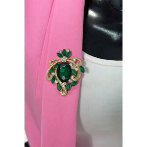 Brooch XZ459-247 green