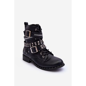 Children's shoes with zipper pins and wedges black