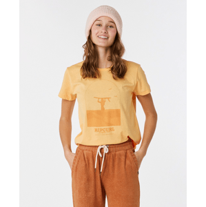 T-Shirt Rip Curl RE-ENTRY CREW NECK TEE Pastel Orange