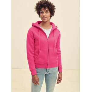 Pink Zippered Sweatshirt Fruit Of The Loom