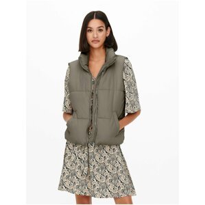 Grey ladies quilted vest JDY Newerica - Ladies