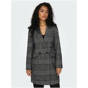 Black coat for women with mixed wool ONLY New Selena - Ladies