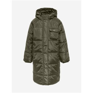 Khaki Girls' Quilted Coat ONLY New Belinda