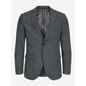 Grey men's jacket with mixed wool Jack & Jones Franco - Men