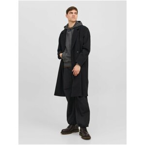 Black men's coat with wool Jack & Jones Harry - Men