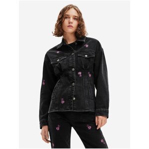 Black Denim Jacket Desigual Arkansas - Women