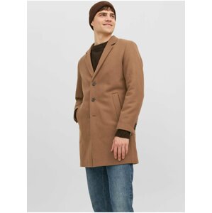 Brown men's coat with wool Jack & Jones Morrison - Men