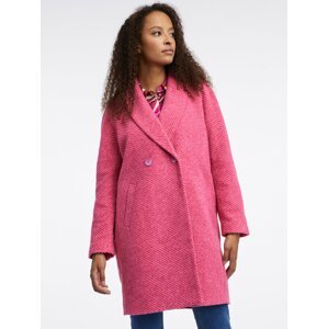 Orsay Dark pink coat with wool - Ladies