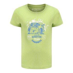 Children's T-shirt ALPINE PRO SENSO lime green