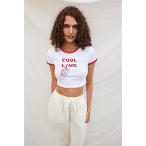 VATKALI Patterned Crop T-shirt