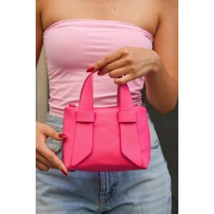 Madamra Fuchsia Women's Shoulder Bag with Straps and Double Handles