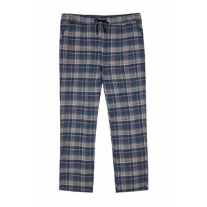 Trendyol Men's Navy Blue Regular Fit Plaid Weave Pajama Bottoms.