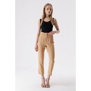 HAKKE High Waist Double-Collar Pants