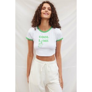 VATKALI Patterned Crop T-shirt