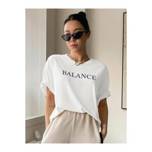 MOONBULL Balance Printed Oversized T-shir