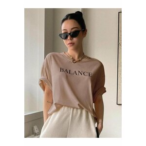 MOONBULL Balance Printed Oversized T-shir