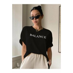 MOONBULL Balance Printed Oversized T-shir