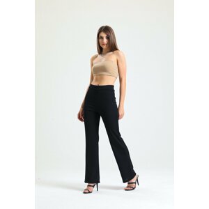 MOONBULL Women's Ribbed Camisole Black Pants