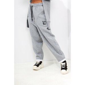 Official women's trousers Miss city in gray